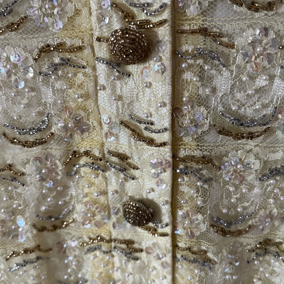 VTG 60s RARE beaded all over shift dress - Picture 8 of 16